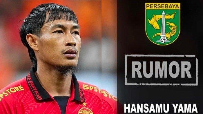 Hansamu Yama bek Persija Jakarta, lagi-lagi namanya kembali mencuat jelang transfer pemain Liga 1 2025-2026, bakal dipulangkan Persebaya Surabaya.