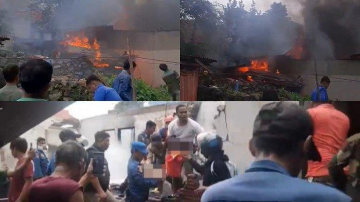 KEBAKARAN DI KENDARI - Kolase foto kebakaran rumah yang menewaskan 2 balita kakak beradik di Jalan R Suprapto, Kelurahan Punggolaka, Kecamatan Puuwatu, Kota Kendari, Sulawesi Tenggara (Sultra), pada Selasa (06/05/2025). Sebanyak 4 balita bersaudara menjadi korban kebakaran, dua di antaranya yakni ANZ (3) dan AZP (1) ditemukan tewas terpanggang pascakebakaran.