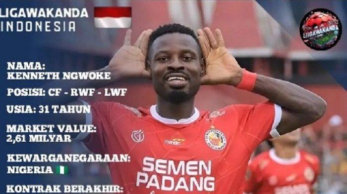 Kenneth Ngwoke striker Semen Padang FC kabarnya sedang negosiasi dengan RANS Nusantara FC.