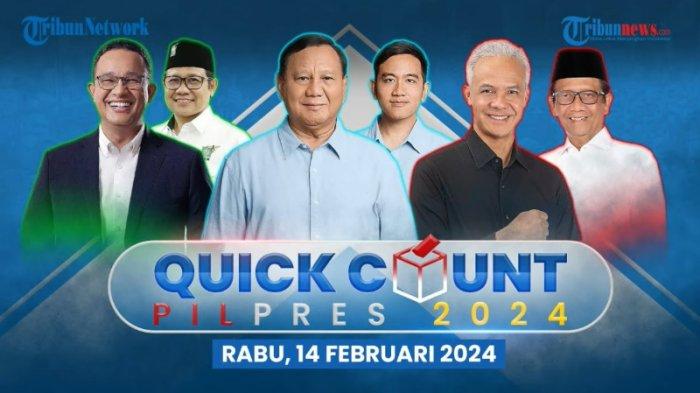 Link 10 hasil quick count Pilpres 2024 lengkap profil 83 lembaga survei daftar hitung cepat di Komisi Pemilihan Umum atau KPU RI. Lembaga survei terdaftar yang melansir hasil hitung cepat Pemilihan Presiden (Pilpres) 2024 pada Rabu (14/02/2024) mulai pukul 15.00 WIB di antaranya Litbang Kompas.