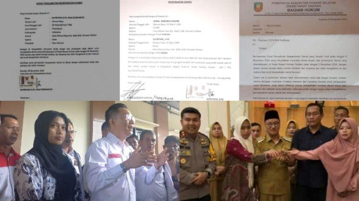 Berikut penjelasan resmi Pemerintah Kabupaten Konawe Selatan (Pemkab Konsel) atas surat somasi yang dilayangkan kepada guru Supriyani.
Somasi tersebut sebelumnya dilayangkan Bupati Konsel Surunuddin Dangga melalui Bagian Hukum Pemkab Konsel. Terbaru, Kepala Bagian Hukum Pemkab Konawe Selatan, Suhardin, Kamis (7/10/2024), memberikan penjelasan resminya atas surat somasi yang dilayangkan kepada guru Supriyani.