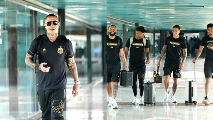 Radja Nainggolan pemain baru Bhayangkara FC, ikut dalam rombongan saat laga di pekan ke-22 yakni melawan PSM Makassar, Jumat (8/12/2023).