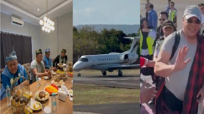 Berikut ini gaya Ruksamin pakai sarung saat naik Private Jet menuju Baubau Sulawesi Tenggara (Sultra). Kedatangannya tersebut bersama dengan pasangan wakilnya pada Pemilihan Gubernur atau Pilgub Sulawesi Tenggara 2024. Tak hanya itu, Ruksamin bersama wakilnya, Sjafei Kahar juga memboyong publik figur ternama Raffi Ahmad, mantan Ketua MK Hamdan Zoelva, Wakil Ketua Umum Partai Gelora, Fahri Hamzah. Bersama pula dengan Umar Bonte peraih suara tertinggi pada Pemilihan Legislatif 2024 beberapa waktu lalu untuk DPD RI. Momen turunnya Ruksamin bersama rombongan saat tiba di Baubau, Sulawesi Tenggara itu turut diabadikan momennya. Ruksamin juga mengunggahnya ke akun Instagram pribadinya @ruksamin pada Rabu (28/8/2024) sore.