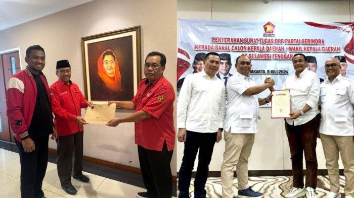 Bachrun Labuta mendapat surat tugas dukungan untuk maju Pilkada 2024 dari Partai Demokrasi Indonesia Perjuangan atau PDIP, secara terpisah pasangan Rajiun Tumada dan Purnama Ramadhan menerima surat tugas dari Partai Gerindra.