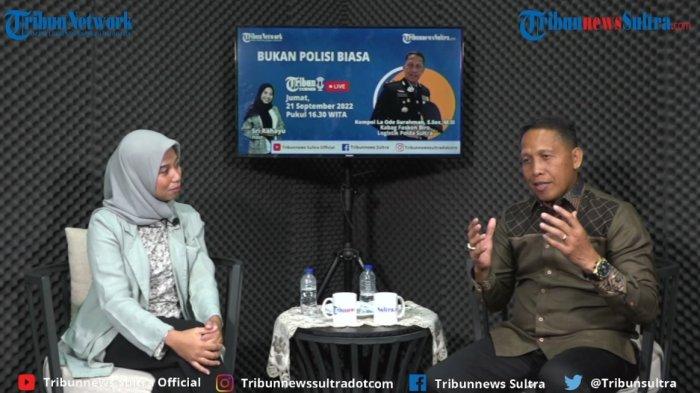 Wawancara khusus pada program Tribun Corner, Rabu (21/9/2022) bersama Kompol La Ode Surahman yang tayang di channel Youtube Tribunnewssultra Official.