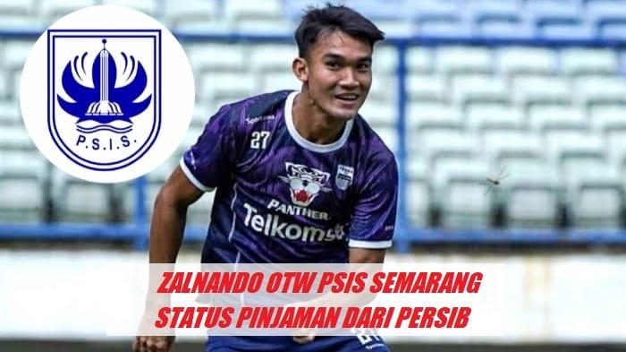 Bek kiri Persib Bandung, Zalnando dikabarkan merapat ke PSIS Semarang dengan status pinjaman jelang Liga 1 musim 2024-2025 bergulir.