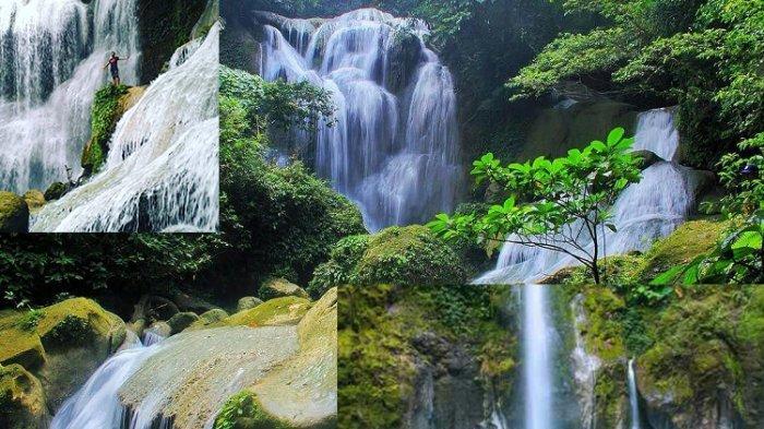 KOLASE FOTO: Air Terjun Samparona di Desa Kaisabu, Kecamatan Sorawolio, Kota Baubau, Sulawesi Tenggara.