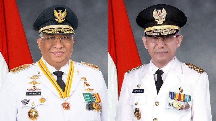 Gubernur Sulawesi Tenggara (Sultra) Ali Mazi dan Wakil Gubernur Sultra Lukman Abunawas. Akhir masa jabatan (AMJ) berakhir pada 5 September 2023 mendatang