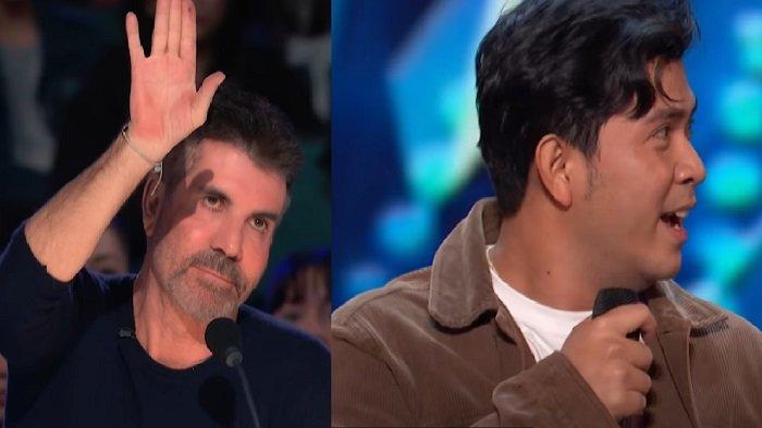 Berikut ini aksi Simon Cowell saat menghentikan Cakra Khan bernyanyi disoraki penonton. Namun solois pria asal Indonesia tersebut berhasil menaklukan juri Americas Got Talent atau AGT saat percobaan kedua.