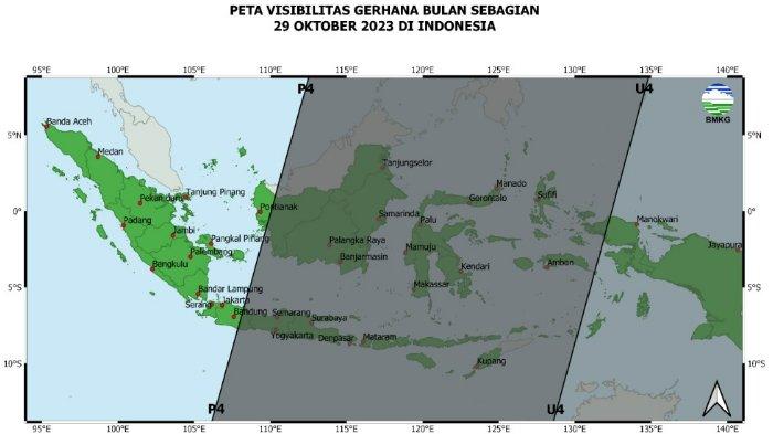 Berikut jadwal gerhana bulan sebagian hingga daftar wilayah di Indonesia yang bisa menyaksikan fenomena ini pada Minggu, 29 Oktober 2023. Gerhana bulan sebagian atau gerhana bulan parsial adalah fenomena yang terjadi saat posisi bulan, matahari, dan bumi sejajar.