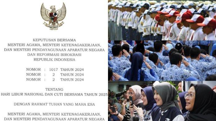 Resmi jadwal libur sekolah saat Ramadhan 1446 hijriah hingga Idul Fitri 2025, isi surat edaran bersama 3 menteri terkait pembelajaran di bulan Ramadhan 2025. Surat Edaran Bersama tentang Pembelajaran di Bulan Ramadan Tahun 1446 Hijriah/ 2025 Masehi tersebut resmi ditetapkan.