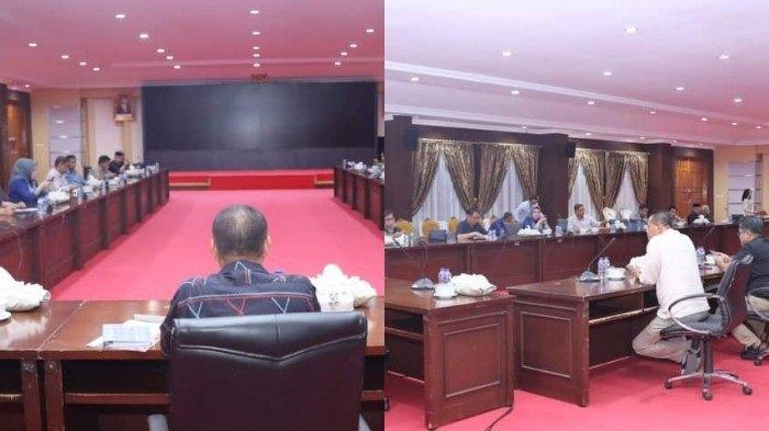 Suasana rapat persiapan ekspose masa kepemimpinan AMAN selama 5 tahun di Sultra, bertempat di Aula Merah Putih Rumah Jabatan (Rujab) Gubernur Sultra, Minggu (9/10/2023)