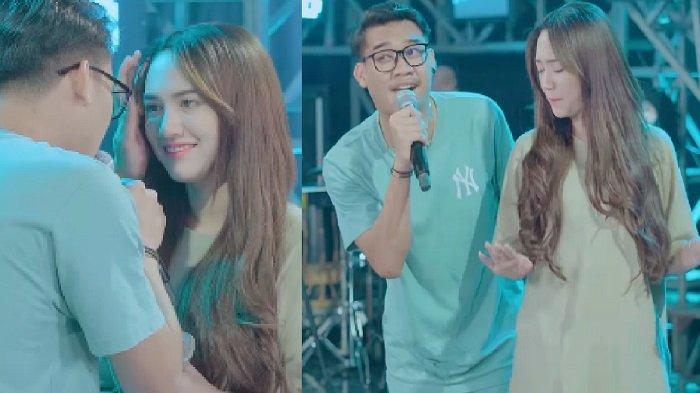 viral Happy Asmara dan Gilga Sahid kembali menyita perhatian publik. Keduanya membawakan lagu Lamunan yang begitu populer untuk dangdut campursari. Aksi duet keduanya begitu mesra. Bahkan Gilga Sahid tak segan-segan memanggil Happy Asmara saat bernyanyi.