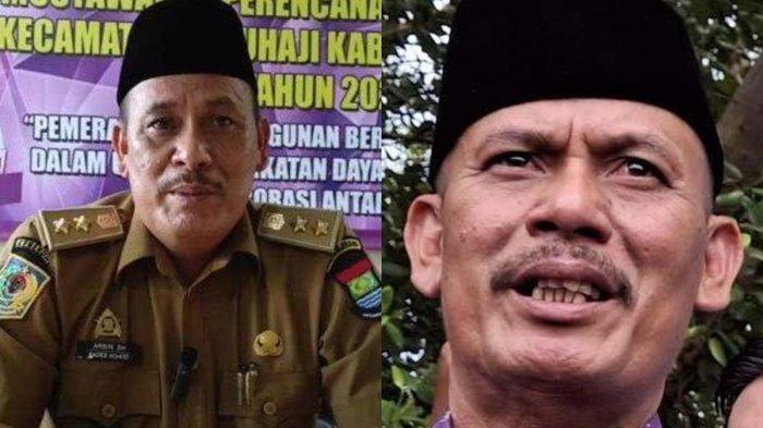 KARIR ARSIN: Tangkapan layar kolase foto dari Kades Kohod Arsin yang tengah viral pada Selasa (11/2/2025). Intip jejak karir dan profesi Arsin, Kades Kohod Tangerang yang mendadak hilang setelah rumahnya digeledah imbas kasus pagar laut. Arsin dulunya cuma kuli bangunan borongan.