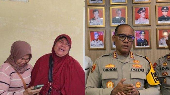 Tangis Istri Korban - 7 Polisi Aniaya Warga di Medan Hingga Tewas, Dapat Hukuman Patsus, Istri Korban Menangis Histeris