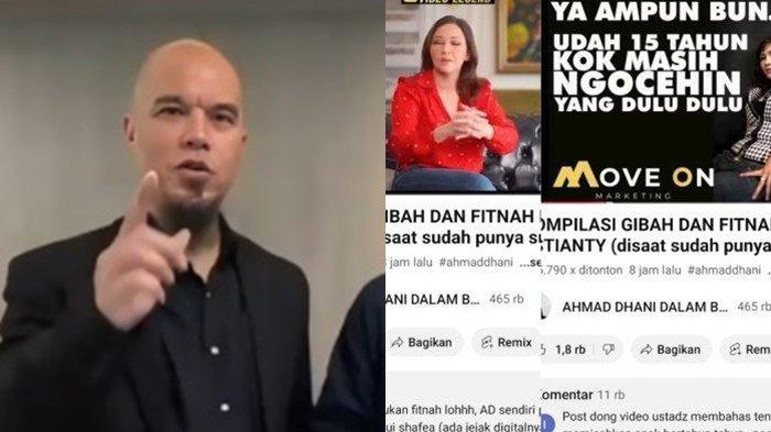 KONTEN AHMAD DHANI- Ahmad Dhani mengunggah video kompilasi fitnahan sebagai upaya membela keluarganya yang diklaim kerap mendapatkan cibiran imbas perkataan Maia Estianty.