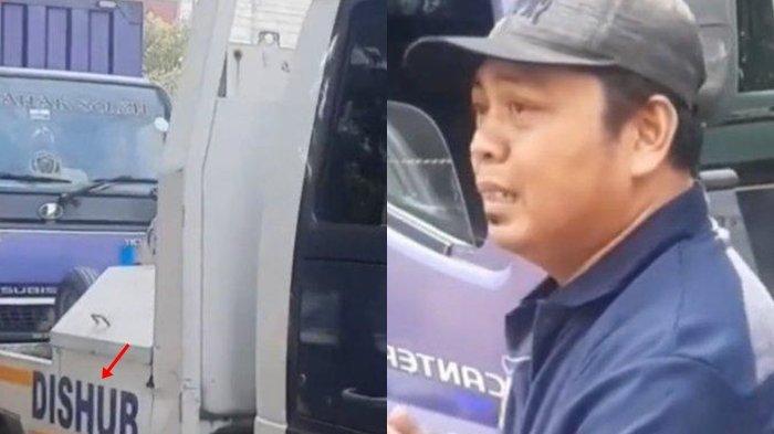 Ajum Sopir Menangis Saat Truk Akan Diderek Petugas Sesuai Berhenti Bantu Teman Kecelakaan