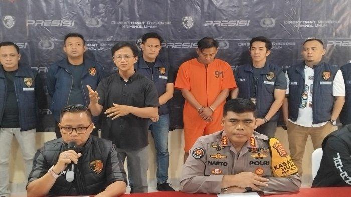 Rilis tersangka penganiayaan dokter koas yang digelar di Polda Sumsel, Sabtu (14/12/2024).