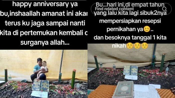 Alasan pria tidur didekat makam istri lantaran untuk mengobati rindu karena kesepian dan rayakan hari pernikahan keempat tahunnya.