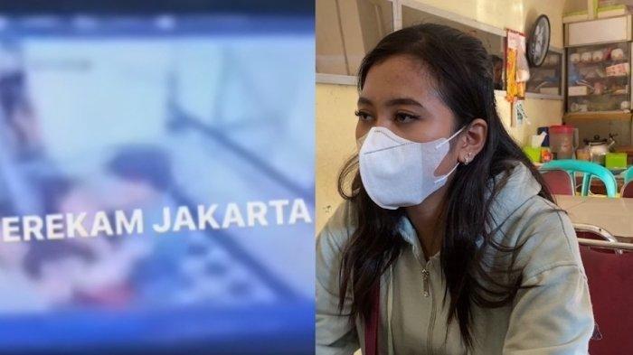 Alya, wanita korban penganiayaan oleh kekasihnya sendiri di dalam lift hotel wilayah Cengkareng, Jakarta Barat.