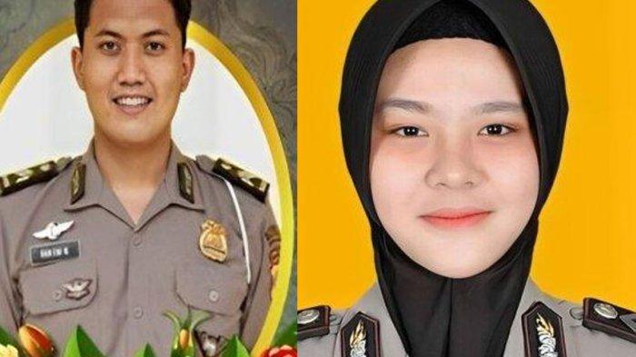 Kolase Foto Briptu RDW dan Briptu FN. Awal Mula Briptu RDW Dibakar Istri Polwan di Mojokerto, Pakai Uang Untuk Judi Online, Kini Meninggal