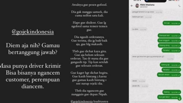 Awkarin mengaku dapat ancaman dari driver ojol.