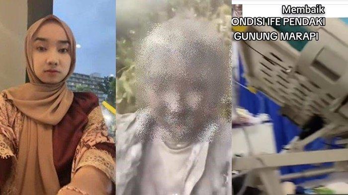 Beginikondisi terkini Zhafirah Zahrim Febrina (18) mahasiswi Politeknik Negeri Padang (PNP), korban selamat dari erupsi Gunung Marapi Sumatera Barat