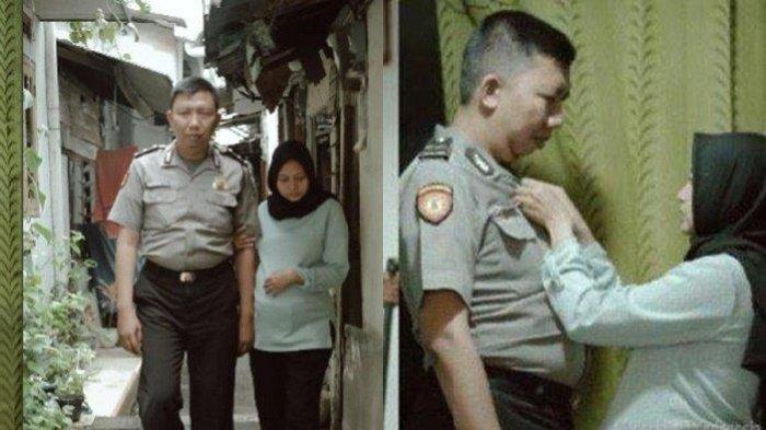 Beginilah kisah cinta anggota polisi Aipda Rully dengan Linda Triningsih (34) ibu Bhayangkara yang setia mendampingi. Istri rela jadi cleaning service