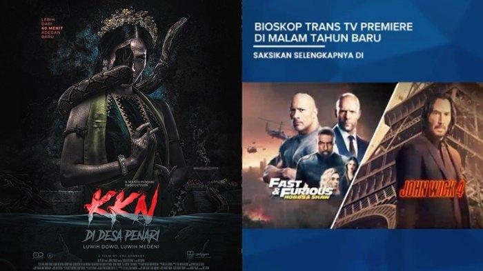 Berikut jadwal tayang acara TV pada Selasa (31/12/2024) Tayang Film Fast & Farious Presents: Hobbs and Shaw dan film KKN di Desa Penari di Trans 7
