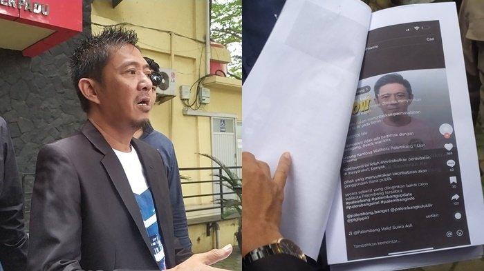 Disebut Memeras Walikota Palembang Harnojoyo, Balon WaliKota Palembang Charma Afrianto Melapor ke Polda Sumsel, Kamis (20/7/2023)