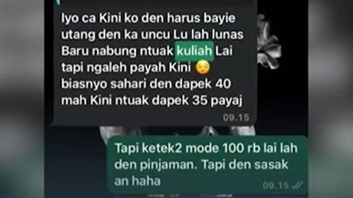 Isi Chat Terakhir Nia Gadis Penjual Gorengan Sebelum Ditemukan Tewas Terkubur , Sempat Curhat Ingin Lunasi Utang