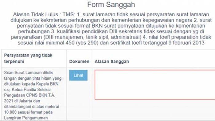 Sanggah CPNS dan PPPK 2023