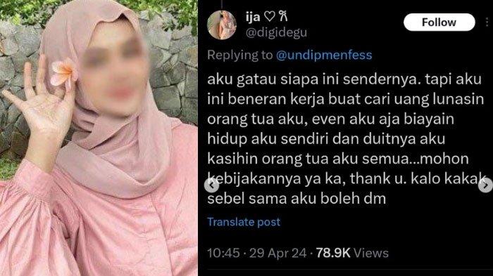 Curhat Cantika Mahasiswi Semarang Terima KIP Hidup Mewah, Kerja Demi Keluarga Usai Ayah Meninggal