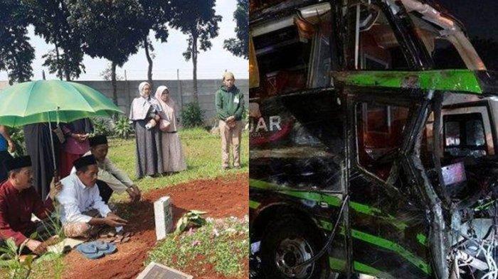 Desi Yulianti (18) pelajar yang menjadi korban kecelakaan maut bus rombongan SMK Lingga Kencana Depok di Subang, Jawa Barat, dimakankan di Taman Pemakaman Pule, Jalan Raya Keadilan, RT 02/RW 02, Kelurahan Rangkapan Jaya, Kecamatan Pancoran Mas, Kota Depok. pada Minggu (12/5/2024).