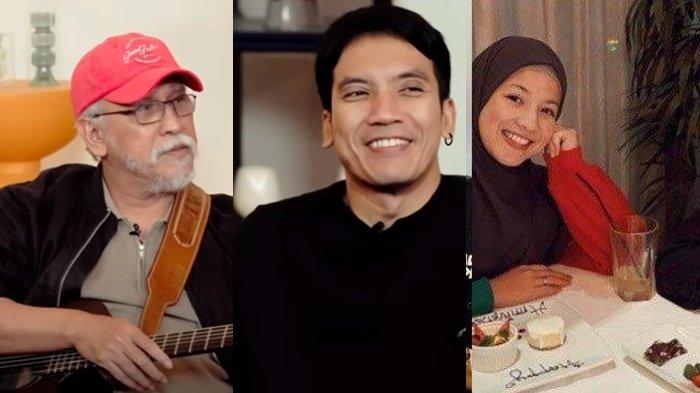 Desta Mahendra sempat tersenyum tak berkutik saat Penyanyi Iwan Fals memberikan saran dan wejangan soal pernikahan agar Desta dan Natasha Rizky rujuk