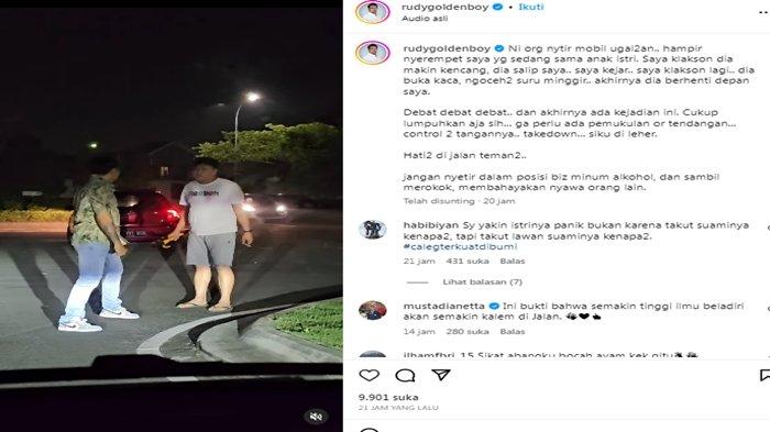 Detik Detik Atlet MMA Rudy Golden Boy Lumpuhkan Pengendara Ugal Ugalan di Jalan