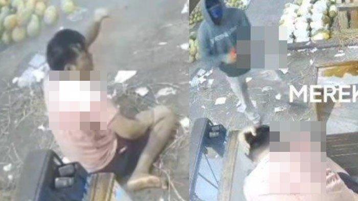 Detik-detik Sutomo Pegawai Kios Semangka Tewas Disiram Air Keras & Dibacok, Minta Tolong Lalu Ambruk