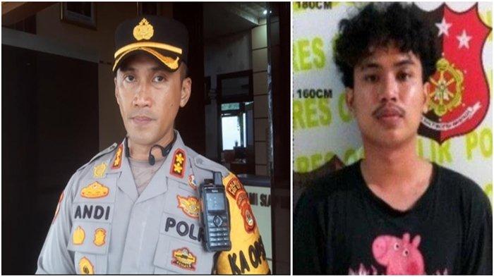 Kapolres Ogan Ilir AKBP H. Andi Baso Rahman mengatakan Diat Putra Nurkesuma (23 tahun) pacar mahasiswi Unsri Meninggal aborsi resmi jadi tersangka setelah polisi Polres OI.
