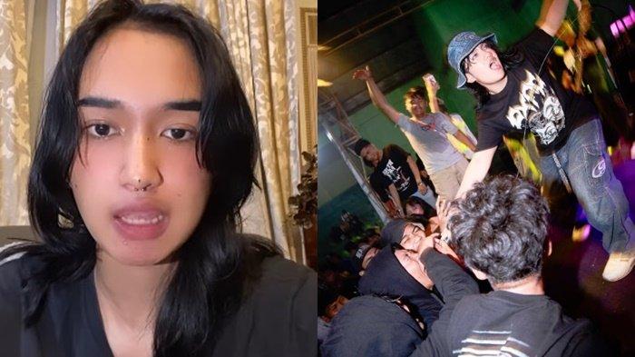 Diva, vokalis band hardcore, Detective asal Bogor viral usai menendang kepala penonton saat manggung. Kini sampaikan permintaan maaf terima kosekuensi