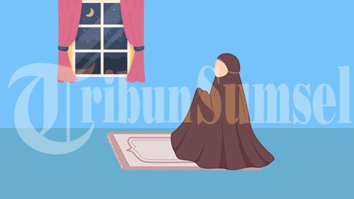 Ilustrasi berdoa setelah sholat. Doa setelah selesai sholat tahajud lengkap tulisan arab, latin dan terjemahannya