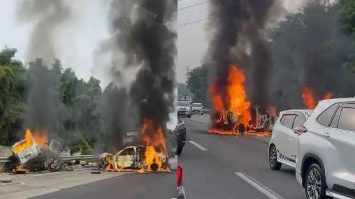 Dugaan penyebab kecelakaan maut yang melibatkan tiga kendaraan pemudik terjadi di KM 58 Tol Jakarta-Cikampek, Karawang, Jawa Barat pada Senin (8/4/2024) pagi.