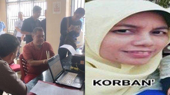 PELAKU BUNUH ISTRI - Elvis Adri tega menghabisi nyawa istrinya, Juniwarti Wakepsek SMPN 4 Teluk Kuantan, Kuantan Singingi (Kuansing), Riau terbakar cemburu dan sakit hati. Elvis ditangkap pada Rabu (26/2/2025) setelah dua hari buronan.