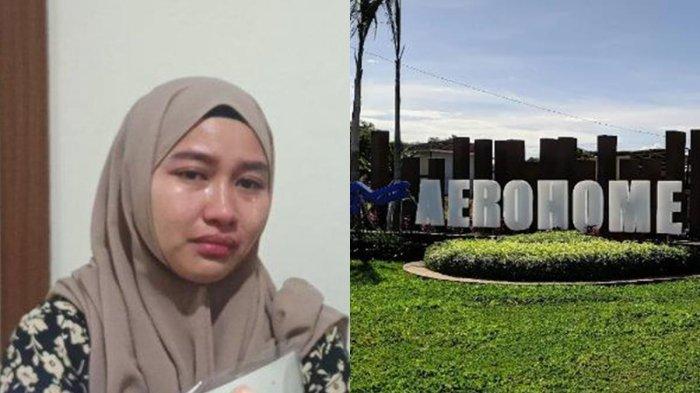 RUMAH DISITA : Emi Kamila warga Perumahan Aero Home Estate meluapkan tangisnya saat berada di kantor wakil rakyat, DPRD Kota Makassar Jl Ap Pettarani, Kamis (26/6/2025). Emi Kamila adalah salah satu korban penipuan pemilik Perumahan Aero Home Estate bernama Muh Asraf.