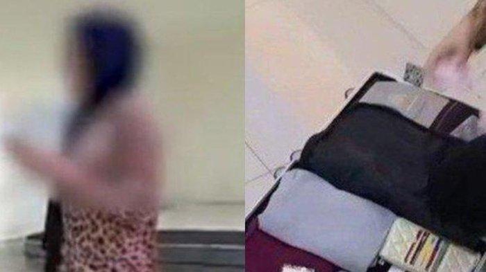 PORTER CURI EMAS PENUMPANG PESAWAT- Seorang penumpang penerbangan Makassar-Kendari histeris setelah emasnya raib dalam koper yang disimpan dalam bagasi pesawat, Sabtu (8/2/2024). Empat porter Lion Air di Bandara Hasanuddin Makassar diamankan pihak kepolisian setelah diduga mencuri emas milik seorang penumpang berinisial ADJ(23)