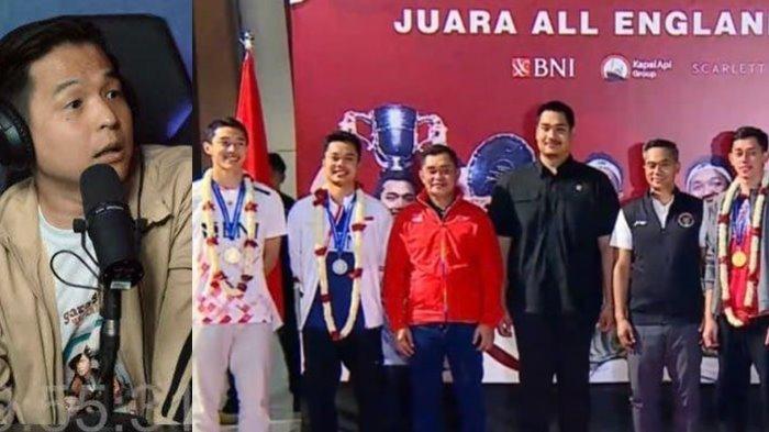 Ernest Prakasa mengkritik keras Menpora Dito Ariotedjo tidak tahu malu saat berfoto dengan atlet bulu tangkis juara All England 2024.