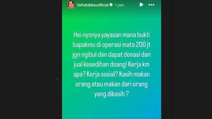 Farhat Abbas Minta Bukti Pratiwi Noviyanthi Bayar Pengobatan Ayah Pakai Uang Pribadi