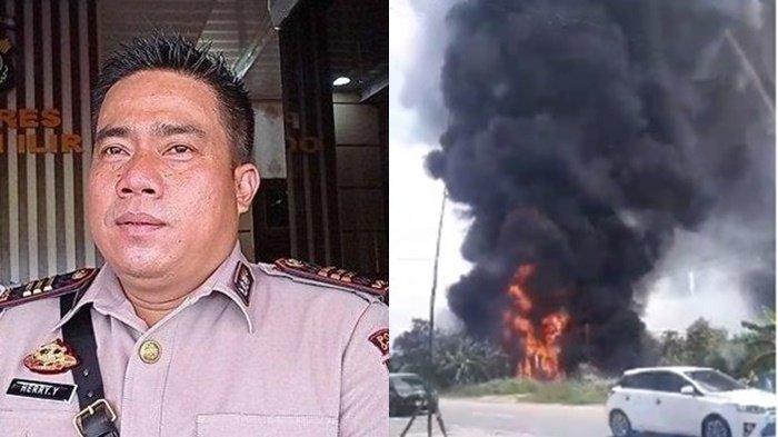 AKP Herry Yusman Dicopot Dari Jabatan Kapolsek Imbas Gudang BBM Meledak di Pemulutan, Ogan Ilir, Sumsel