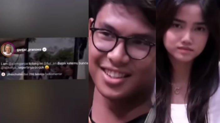Heboh Pacar Anak Galau Ganjar Pranowo Jodohkan Alam Ganjar dengan Fuji, Tuai Komentar Netizen