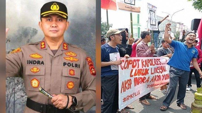 Inilah sosok Kapolres Lubuklinggau AKBP Arya Indra Yudha yang diminta dicopot dari jabatan. Puluhan masyarakat Desa Suka Raya menggelar aksi demo di Polres Lubuklinggau.