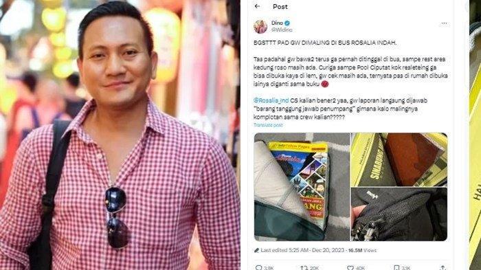 Inilah sosok Widino Arnoldy, penumpang Bus Rosalia Indah yang viral ngaku barang iPad miliknya ditukar buku dan keramik. seorang solo traveler